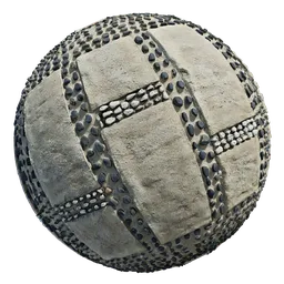 Scan Litter square cobblestone road