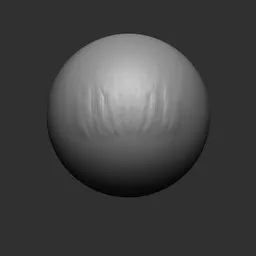 3D sculpting alpha brush for creating detailed skin textures above the mouth on 3D models in Blender.