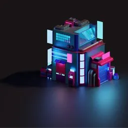 "Get the ultimate sci-fi experience with our 3D model of a futuristic house complete with an ATM, air conditioners, water purifier, and space greenhouse. This comprehensive set of 60 separate equipment pieces optimized for Blender 3D will speed up your workflow and take your virtual set to the next level."