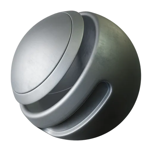 Brushed Silver Metal