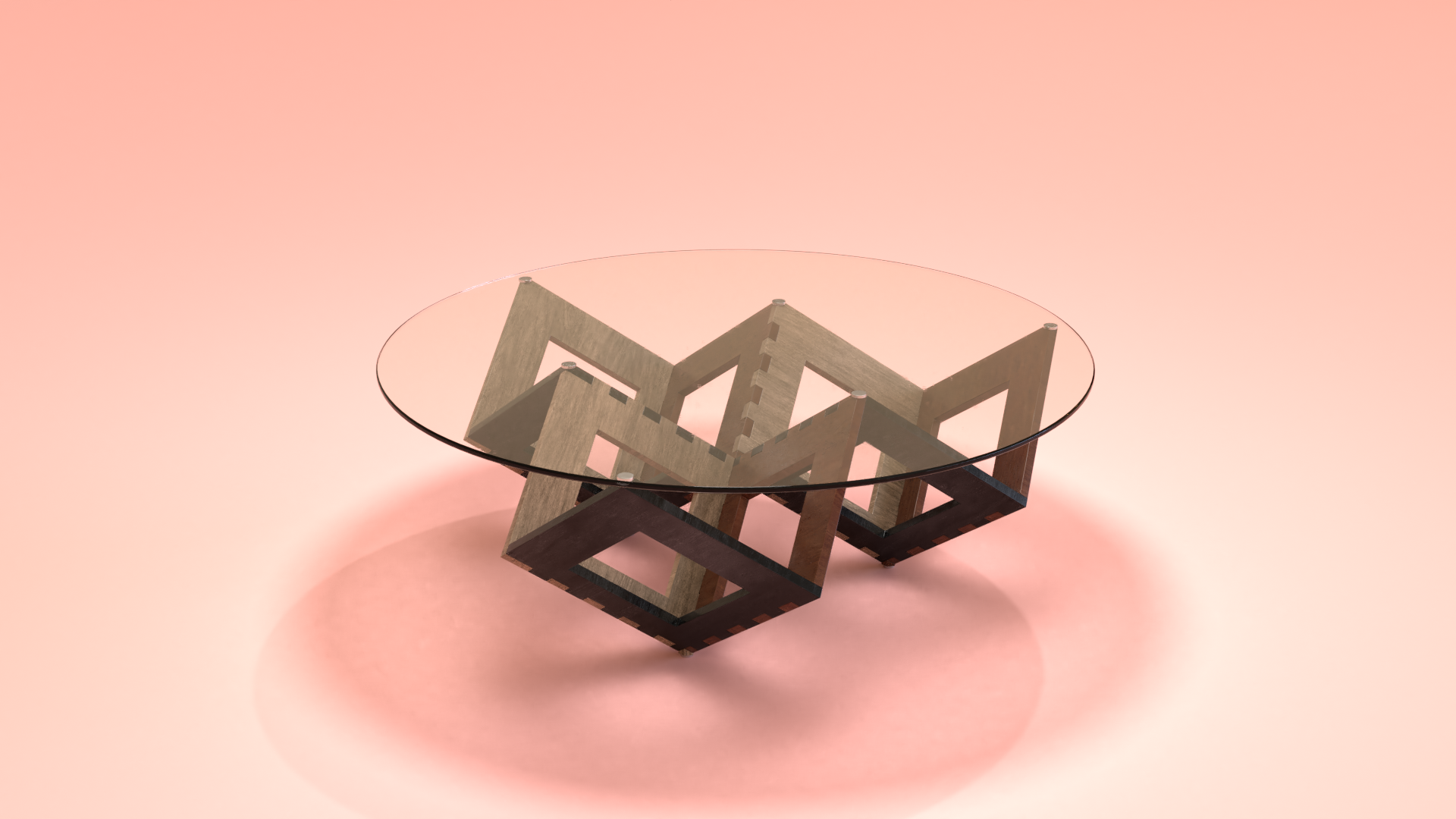 Coffee table with glass top FREE 3D Table models BlenderKit