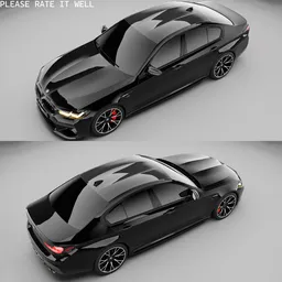 BMW M5 Competition F90 2021(Rigged)