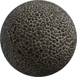 Multicolored Pebble Floor