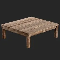 Wooden Trestle Table