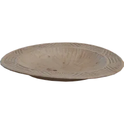 Carved Wooden Plate