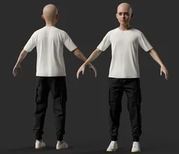 Child Boy Casual Outfit Character