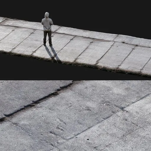Concrete slab road