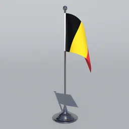 Belgium Table Flag