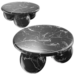 Oxley marble black stone Coffee Table