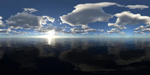 Sunset cloud yellow light