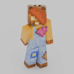 Minecraft Player Slim (Rigged)