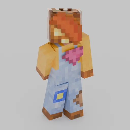 Minecraft Player Slim (Rigged)