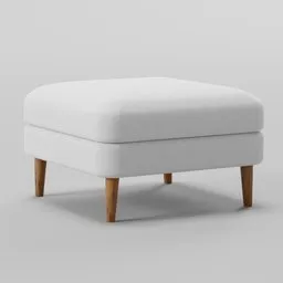 Burrow Nomad Modern Square Ottoman