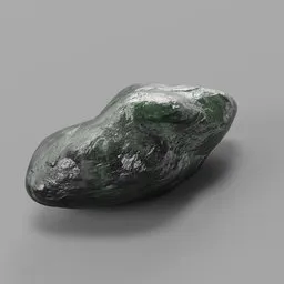 Emerald rock realistic