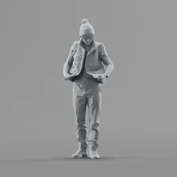 Lowpoly Male Standing