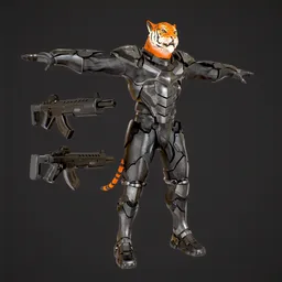 Armored Feline Soldier