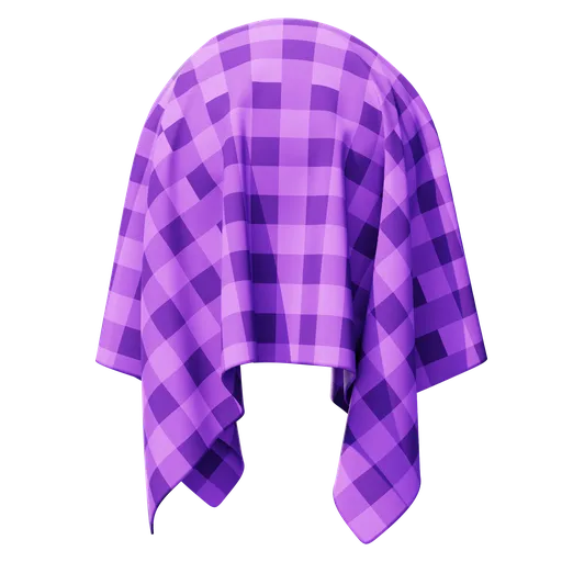 Versatile plaid PBR texture for 3D materials in Blender, perfect for fashion and upholstery designs.