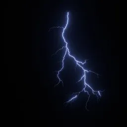 Lightning Branching Animation stylized
