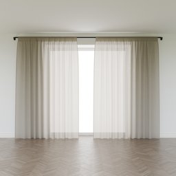 Curtain Beige Linen - Standard Wide