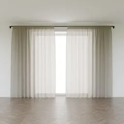 Curtain Beige Linen - Standard Wide