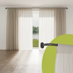 Curtain Beige Linen - Standard Wide