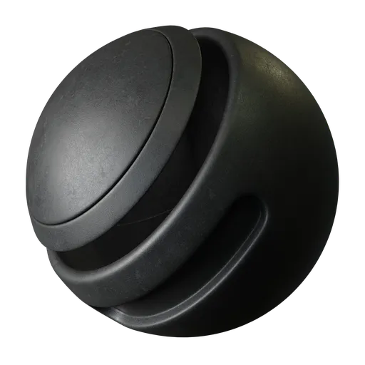 High-quality seamless old rubber texture for PBR material rendering in Blender 3D, adjustable color.