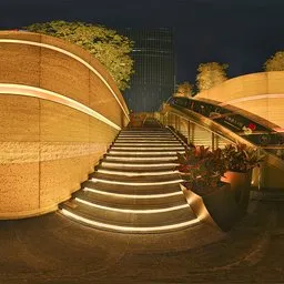 Stairs at night