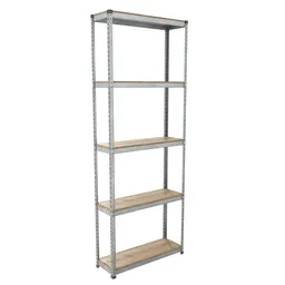 Industrial metal shelving