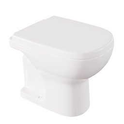 Detailed 3D model of a modern white toilet for Blender rendering and visualization.