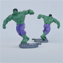 Plastic toy character Hulk