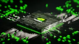 NVIDIA Chip animation by geo nodes