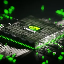 NVIDIA Chip animation by geo nodes