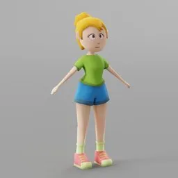 Lowpoly Female Character