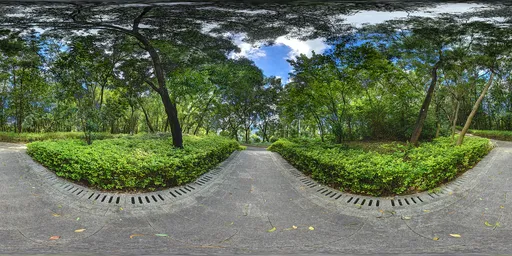 Cloudy forest during the day