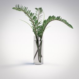 Deco Indoor Plant with glass Vase