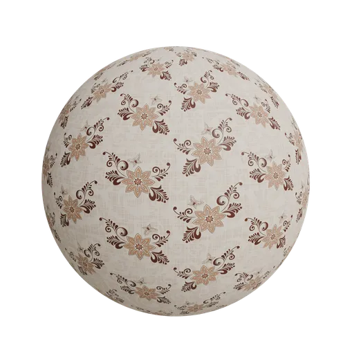 Decorative floral wallpaper
