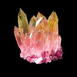 Crystal Formation Purple / Yellow