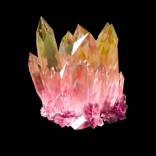 Crystal Formation Purple / Yellow