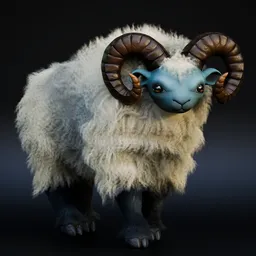 Giant Mountain Sheep (Rigged)