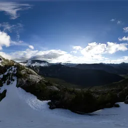 Aerial Mountain Landscape