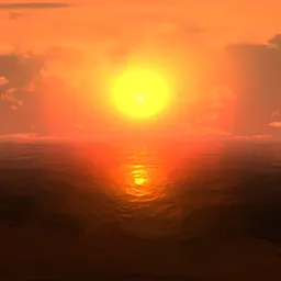 Orange sky