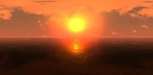 Orange sky