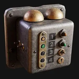 Twin-Bell Old Industrial Control Panel