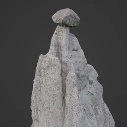 Hoodoo Rock Formation Photoscan