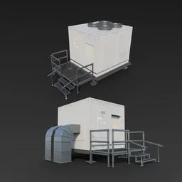 Small Air Conditioning Rooftop Unit HVAC