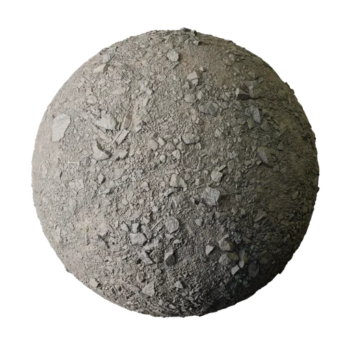 Dry Gray Stony Earth