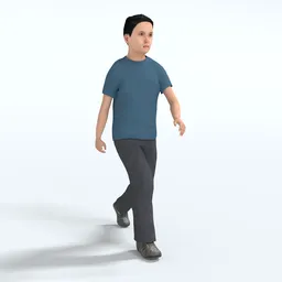 Steve Boy Character Animated