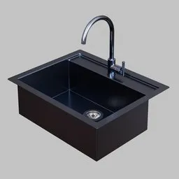 Sink with faucet