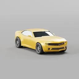 Chevrolette Camaro 2008 (low poly)