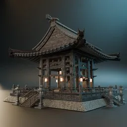 Japanese Temple - Old Bell Tower